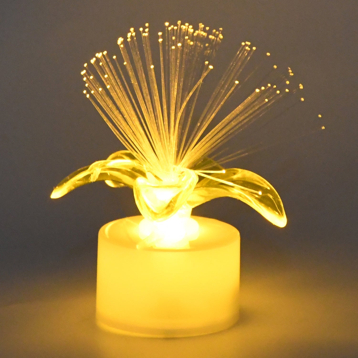 Fiber Optic Light, Mini Color Change LED Table Centerpieces, Light Up Candle, Diwali - Pack of 12 Fiber Optic Light, Mini Color Change LED Table Centerpieces, Light Up Candle, Diwali - Pack of 12